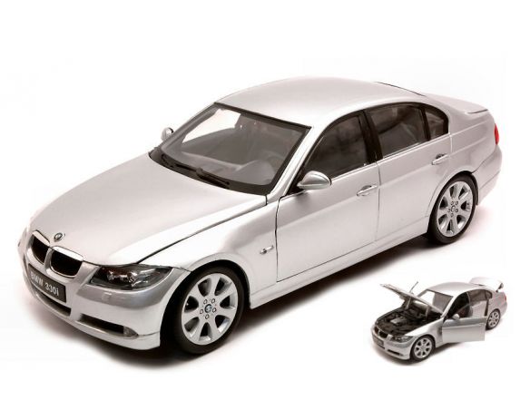 WELLY WE1995 BMW 330 I 2007 SILVER 1:18 Modellino