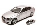 WELLY WE1995 BMW 330 I 2007 SILVER 1:18 Modellino