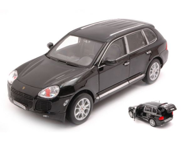 WELLY WE22431BK PORSCHE CAYENNE TURBO BLACK 1:24 Modellino