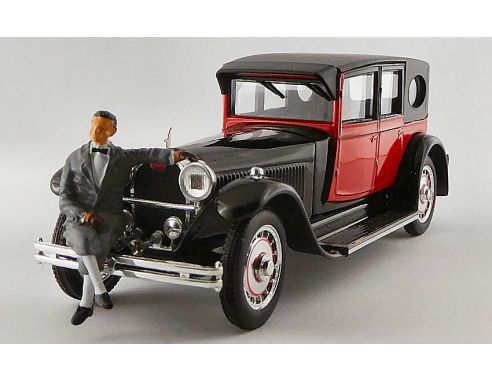 RIO RI4645P BUGATTI TYPE 41 ROYALE 1927 + MR BUGATTI FIGURE 1:43 Modellino