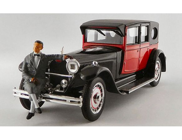 RIO RI4645P BUGATTI TYPE 41 ROYALE 1927 + MR BUGATTI FIGURE 1:43 Modellino