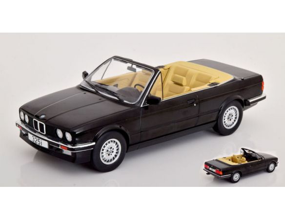 MODELCARGROUP MCG18153 BMW 325i (E30) CONVERTIBLE BLACK 1:18 Modellino