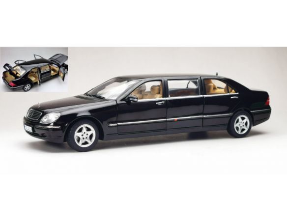 SUNSTAR SS4116 MERCEDES S 600 (V220) PULLMAN BLACK 1:18 Modellino