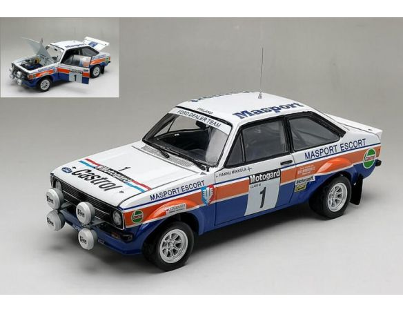SUNSTAR SS4850 FORD ESCORT MKII RS 1800 N.1 WINNER NEW ZELAND 1979 MIKKOLA-HERTZ 1:18 Modellino