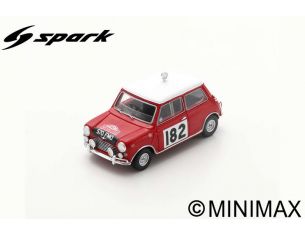 SPARK MODEL S1191 MORRIS COOPER S N.182 4th MONTE CARLO RALLY 1964 T.MAKINEN-P.VANSON 1:43 Modellino