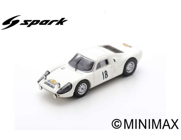 SPARK MODEL SF166 PORSCHE 904 GTS N.18 RALLY DES ROUTES DU NORD 1966 J.SCHLESSER-A.SCHLESS Modellino