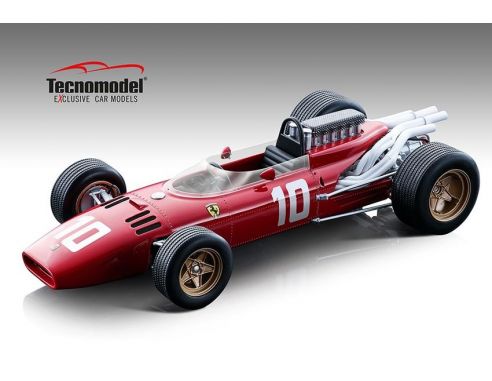 TECNOMODEL TMD18163D FERRARI 312 F1 N.10 NURBURGRING GP 1966 MIKE PARKES 1:18 Modellino