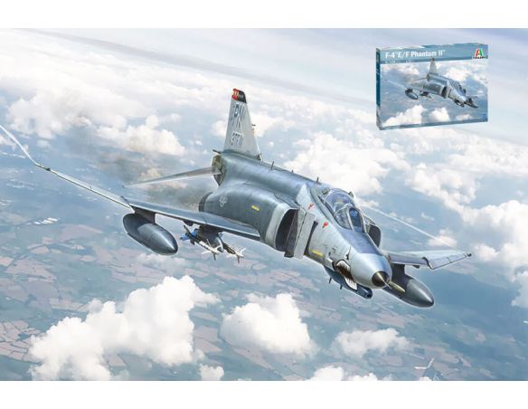 ITALERI IT1448 F-4E/F PHANTOM II KIT 1:72 Modellino