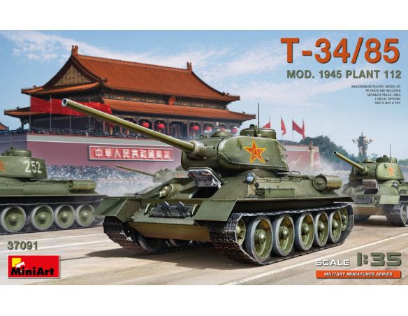 MINIART MIN37091 T-34/85 MOD.1945 PLANT 112 KIT 1:35 Modellino