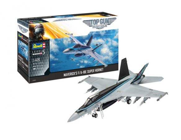 REVELL RV03864 MAVERICK'S F/A-18E SUPER HORNET TOP GUN MOVIE KIT 1:48 Modellino