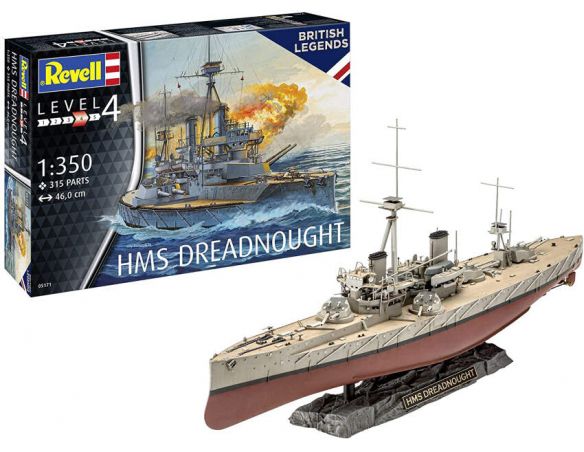 REVELL RV05171 HMS DREADNOUGHT KIT 1:350 Modellino