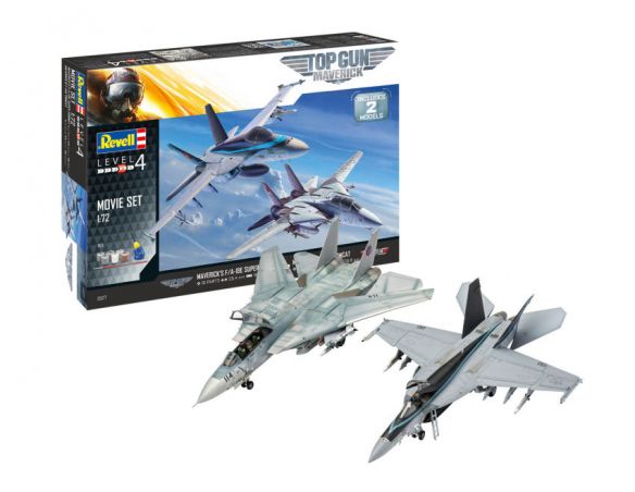 REVELL RV05677 GIFT SET TOP GUN MOVIE KIT 1:72 Modellino