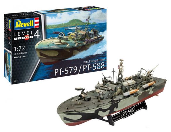 REVELL RV65147 TORPEDO BOAT PT-109 KIT 1:72 Modellino