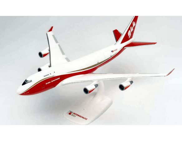 HERPA HP612609 BOEING 747-400 GLOBAL SUPERTANKER SERVICE 1:250 Modellino