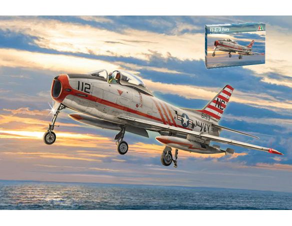 ITALERI IT2811 NORTH AMERICAN FJ-2/3 FURY KIT 1:48 Modellino