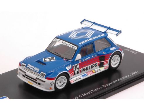 SPARK MODEL SF055 RENAULT 5 MAXI TURBO SUPERPRODUCTION N.25 1987 ERIK COMAS 1:43 Modellino
