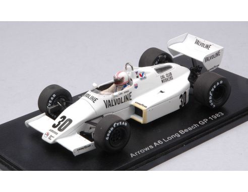SPARK MODEL S5780 ARROWS A6 ALAN JONES 1983 N.30 LONG BEACH GP 1:43 Modellino