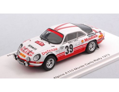 SPARK MODEL S6112 ALPINE A110 N.39 MONTE CARLO 1973 C.BALLOT LENA-J.C.MORENAS 1:43 Modellino