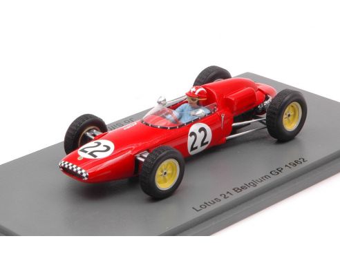 SPARK MODEL S7117 LOTUS 21 JO SIFFERT 1962 N.22 BELGIUM GP 1:43 Modellino