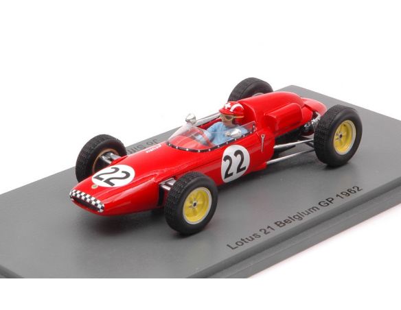 SPARK MODEL S7117 LOTUS 21 JO SIFFERT 1962 N.22 BELGIUM GP 1:43 Modellino