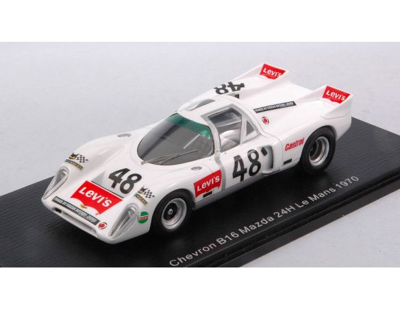 SPARK MODEL S9400 CHEVRON B16 MAZDA N.48 LM 1970 J.VERNAEVE-Y.DEPREZ 1:43 Modellino