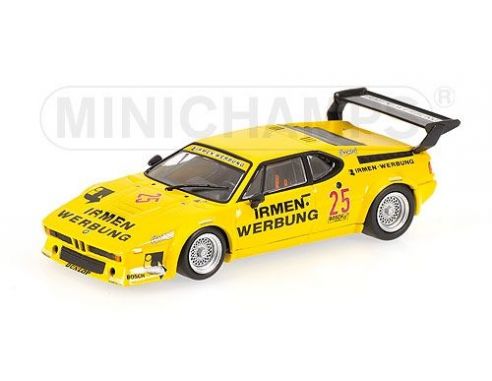 MINICHAMPS 430802525 BMW M1 TEAM CASSANI DRM 1980 M. WINKELHOCK Modellino