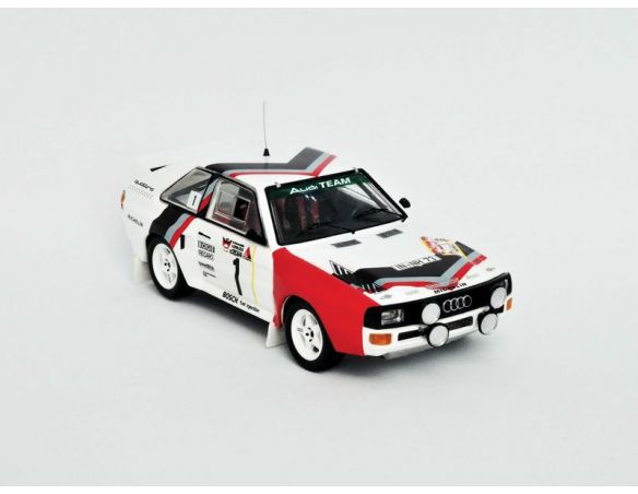TROFEU TFRRDE29 AUDI QUATTRO N.1 1st 3 STADTE RALLY 1984 ROHRL-GEIST.FRIDAY VERSION 1:43 Modellino