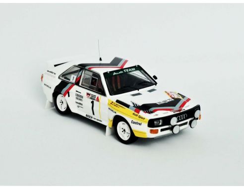 TROFEU TFRRDE30 AUDI QUATTRO N.1 1st 3 STADTE RALLY 1984 ROHR-/GEIST.SATURDAY VERS.1:43 Modellino