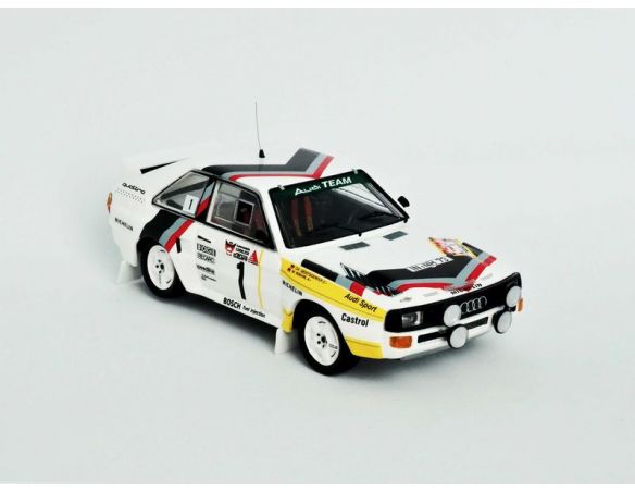 TROFEU TFRRDE30 AUDI QUATTRO N.1 1st 3 STADTE RALLY 1984 ROHR-/GEIST.SATURDAY VERS.1:43 Modellino