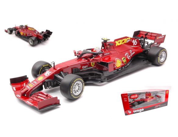 BBURAGO BU16808LM FERRARI F1 SF1000 N.16 1000th TUSCANY GP 2020 CHARLES LECLERC 1:18 Modellino