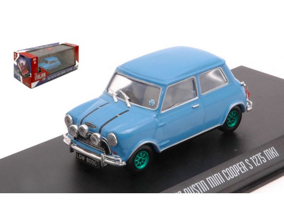 GREENLIGHT GREEN86549GR AUSTIN MINI COOPER S 1275 MKI THE ITALIAN JOB 1969 GREEN WHEELS 1:43 Modellino