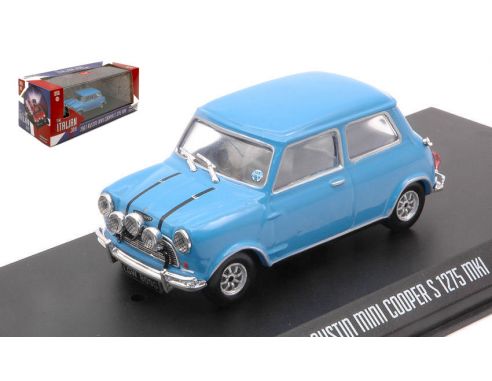GREENLIGHT GREEN86549 AUSTIN MINI COOPER S 1275 MKI THE ITALIAN JOB 1969 LIGHT BLUE 1:43 Modellino