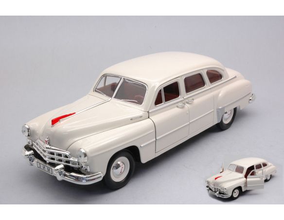 LUCKY DIE CAST LDC24212CR GAZ 12 (ZIM) 1950 CREAM 1:24 Modellino