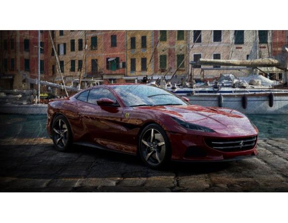 LOOKSMART LS524D FERRARI PORTOFINO M ROSSO MUGELLO 1:43 Modellino