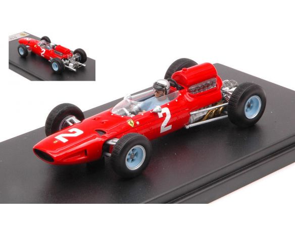 LOOKSMART LSRC071 FERRARI 1512 N.2 BELGIUM GP 1965 LORENZO BANDINI 1:43 Modellino