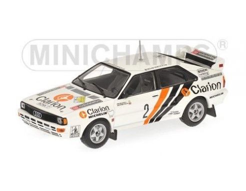 Minichamps PM430841902 AUDI QUATTRO N.2 SWEDISH RALLY 1984 EKLUND 1:43 Modellino