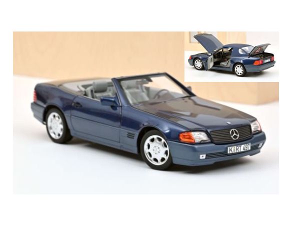 NOREV NV183717 MERCEDES 500 SL 1989 BLUE METALLIC 1:18 Modellino