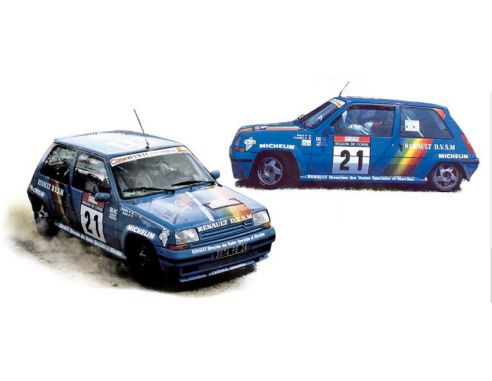 NOREV NV185217 RENAULT SUPERCINQ GT TURBO 1990 N.21 TOUR DE CORSE CIRINDINI-BALESI 1:18 Modellino