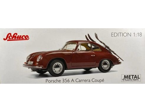 SCHUCO SH0300 PORSCHE 356A C/SCI AMARANT RED 1:18 Modellino