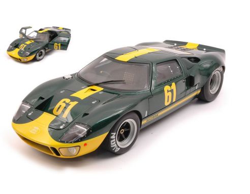 SOLIDO SL1803004 FORD GT 40 MK1 N.61 1968 GREEN RACING CUSTOM 1:18 Modellino