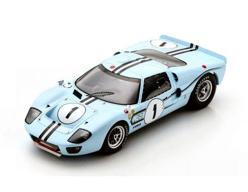 SPARK MODEL S18470 FORD GT40 MK2B N.1 WINNER 23 H REIMS 1967 J.SCHLESSER-G.LIGIER 1:18 Modellino