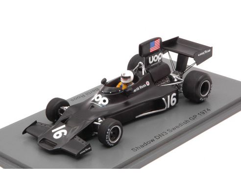 SPARK MODEL S3843 SHADOW DN3 BERTIL ROOS 1974 N.16 SWEDISH GP 1:43 Modellino