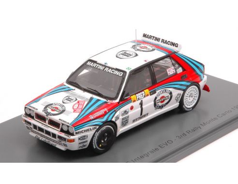 SPARK MODEL S9014 LANCIA DELTA HF INTEGR.N.1 3rd MONTE CARLO 1992 KANKKUNEN-PIIRONEN 1:43 Modellino