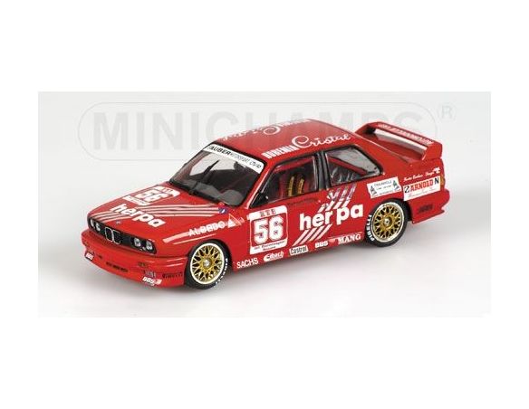 Minichamps 430882056 BMW M3 HERPA G. MUELLER DTM 1988 Modellino
