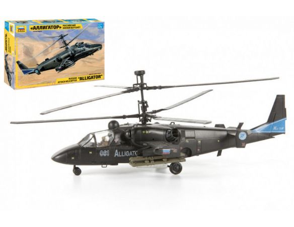 ZVEZDA Z7224 KAMOV KA 52 ALLIGATOR ELICOPTER KIT 1:72 Modellino