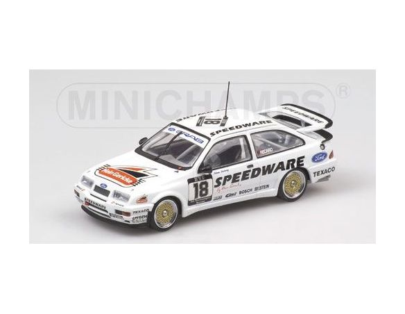 MINICHAMPS 430888018 FORD SIERRA COSWORTH SPEEDWARE DTM CHAMPION 1988 K. LUDWIG Modellino