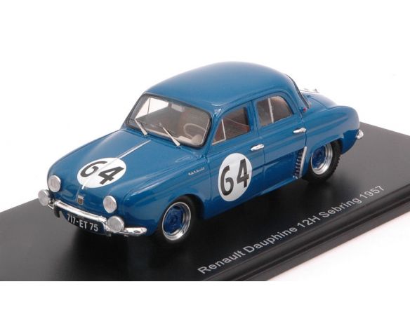 SPARK MODEL S5218 RENAULT DAUPHINE N.64 34th 12 H SEBRING 1957 M.MICHY-M.FOULGOC 1:43 Modellino