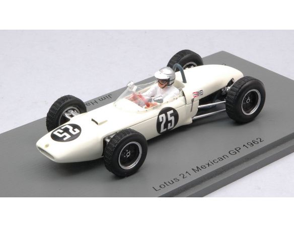 SPARK MODEL S7139 LOTUS 21 JIM HALL 1962 N.25 MEXICAN GP 1:43 Modellino