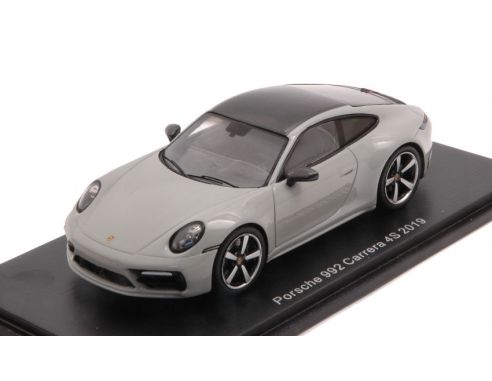 SPARK MODEL S7837 PORSCHE 992 CARRERA 4 S 2019 GREY 1:43 Modellino