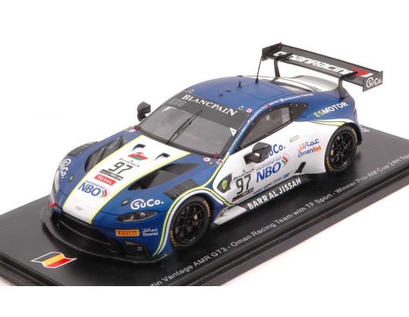 SPARK MODEL SB265 ASTON MARTIN VANTAGE N.97 WINNER PRO-AM CLASS 24 H SPA 2019 THIM-YOLUC-E Modellino